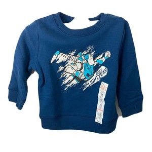 Disney Jumping Beans Boys Sweatshirt Size 12 MO Softest Fleece Buzz Lightyear